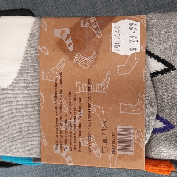 Socks Sox Set Paper Animal Face Funny Fun Gift Father's Day Dad Grandpa - Picture 3 of 6